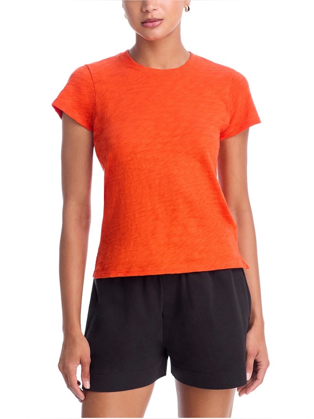 🩵 Anthony Thomas Melillo Schoolboy Crewneck Tee in Tomato 🩵